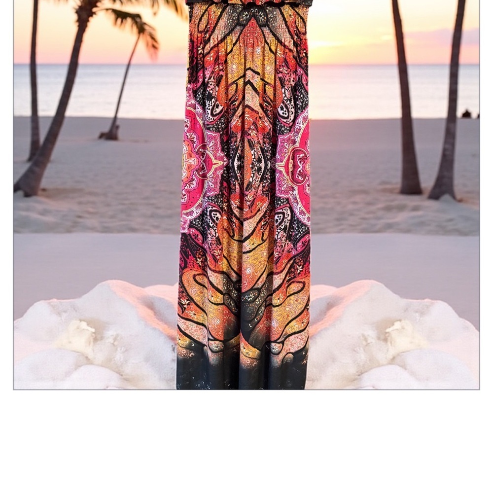 B Darlin Multicolor Maxi Dress - Picture 4 of 5